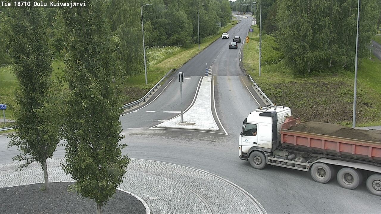 Weather Camera Image väg 18710 Oulu Kuivasjärvi, Oulu, Pohjois-Pohjanmaa