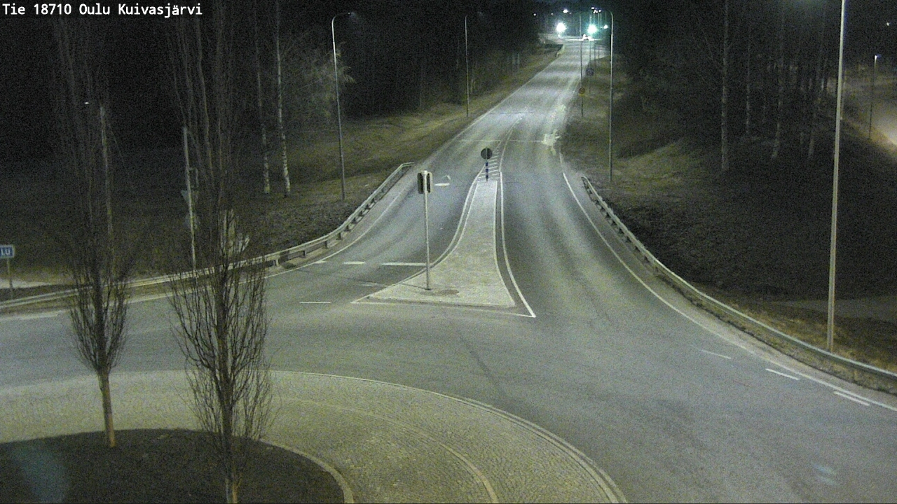 Weather Camera Image väg 18710 Oulu Kuivasjärvi, Oulu, Pohjois-Pohjanmaa