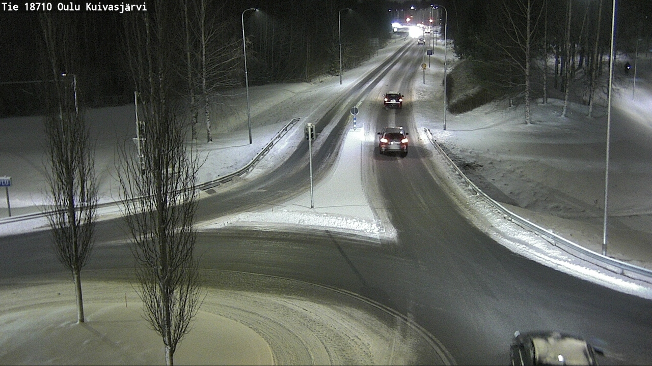 Weather Camera Image road 18710 Oulu Kuivasjärvi, Oulu, Pohjois-Pohjanmaa