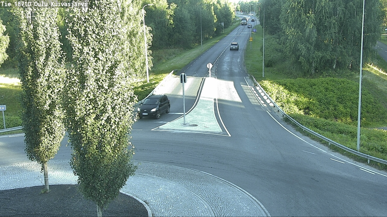 Weather Camera Image väg 18710 Oulu Kuivasjärvi, Oulu, Pohjois-Pohjanmaa