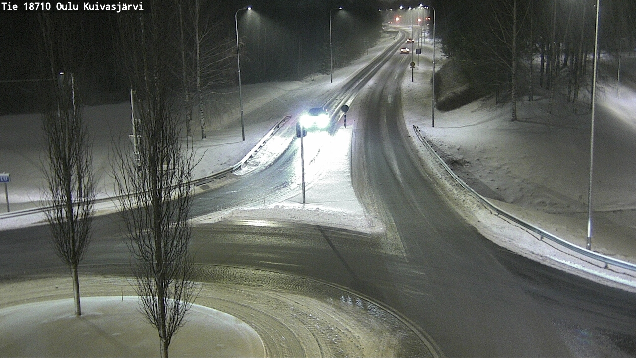 Weather Camera Image road 18710 Oulu Kuivasjärvi, Oulu, Pohjois-Pohjanmaa
