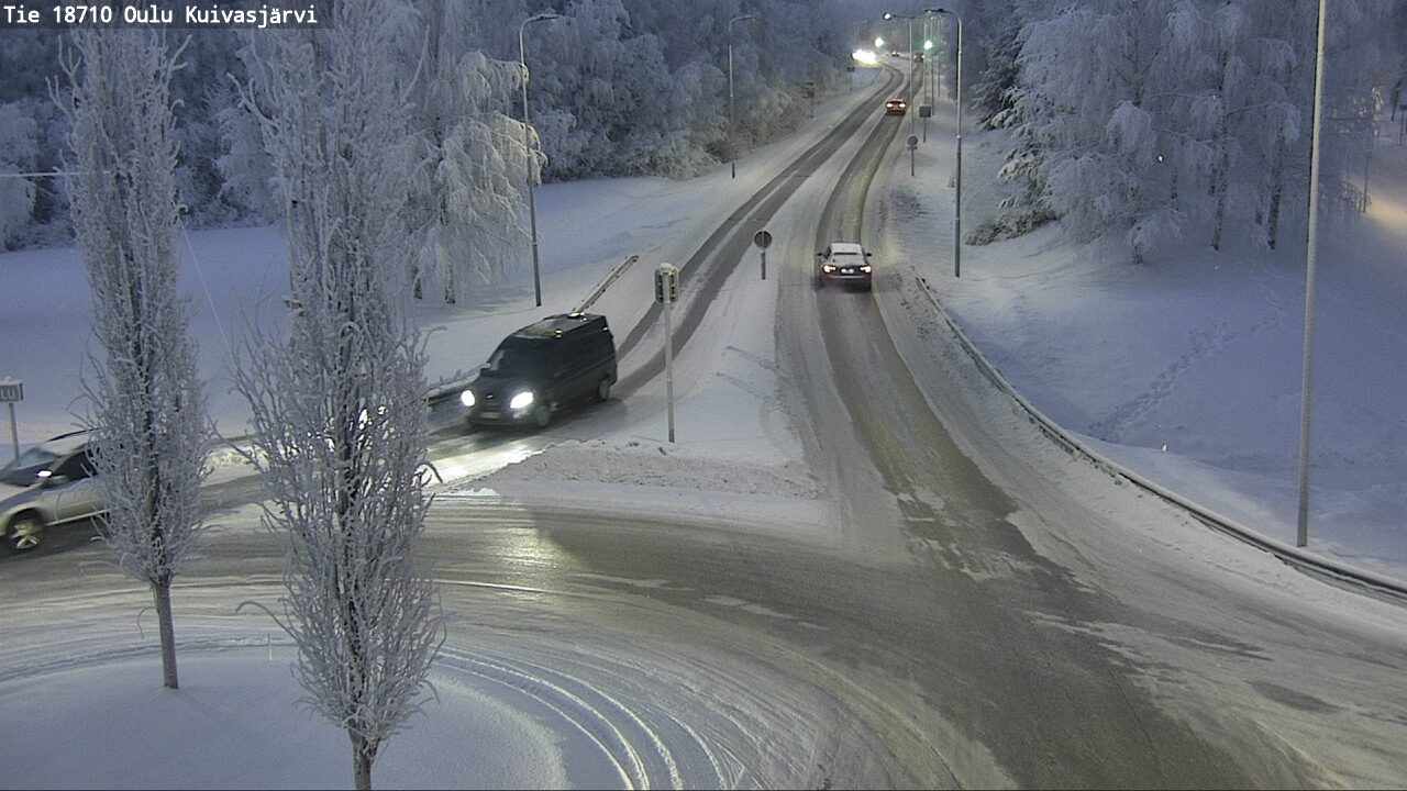 Weather Camera Image road 18710 Oulu Kuivasjärvi, Oulu, Pohjois-Pohjanmaa