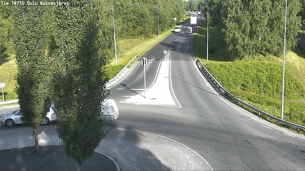 Weather Camera Image väg 18710 Oulu Kuivasjärvi, Oulu, Pohjois-Pohjanmaa