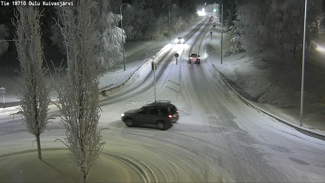 Weather Camera Image road 18710 Oulu Kuivasjärvi, Oulu, Pohjois-Pohjanmaa