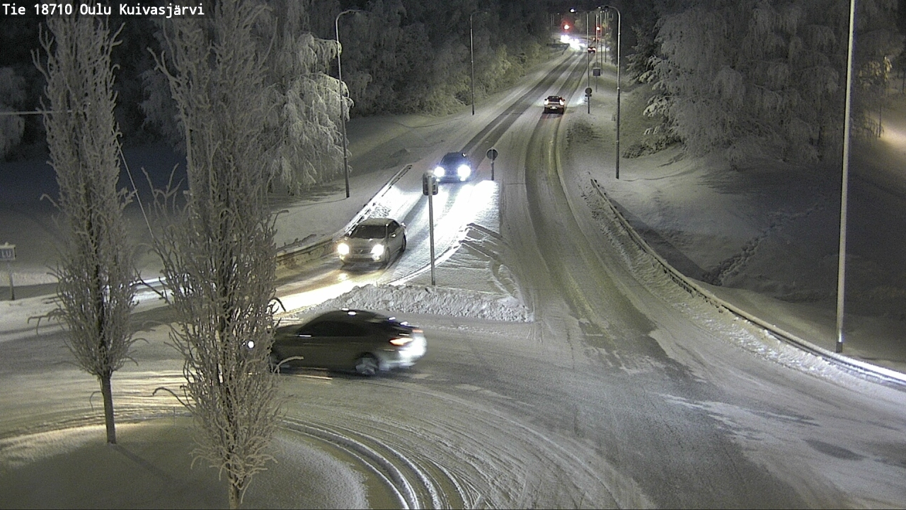 Weather Camera Image road 18710 Oulu Kuivasjärvi, Oulu, Pohjois-Pohjanmaa