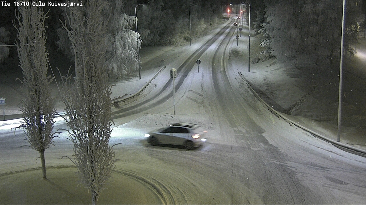 Weather Camera Image road 18710 Oulu Kuivasjärvi, Oulu, Pohjois-Pohjanmaa