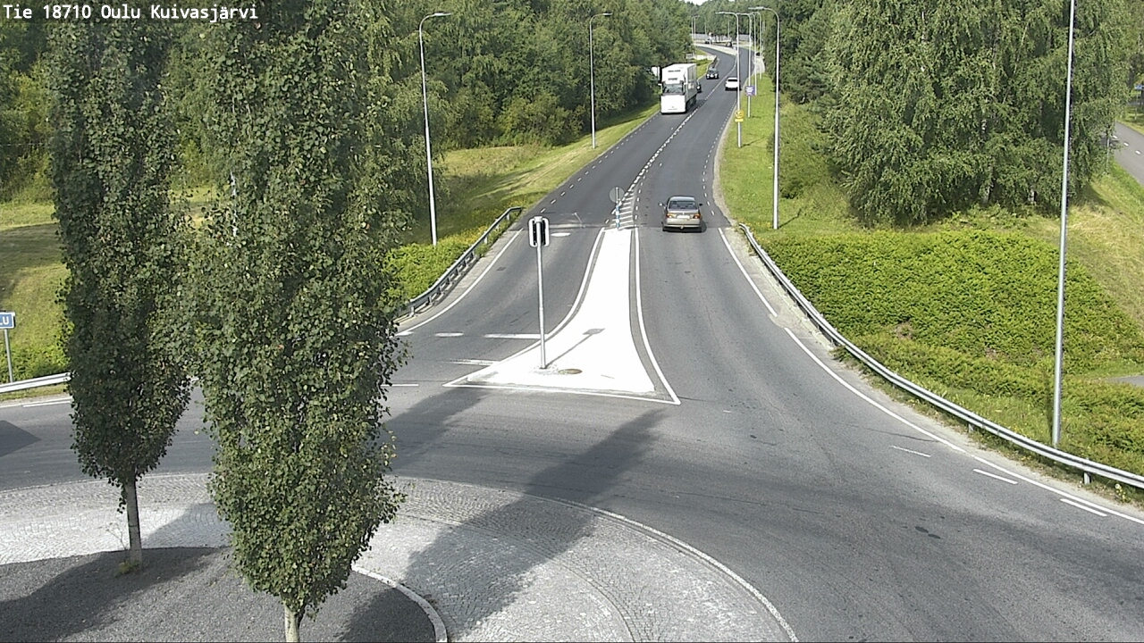 Weather Camera Image väg 18710 Oulu Kuivasjärvi, Oulu, Pohjois-Pohjanmaa