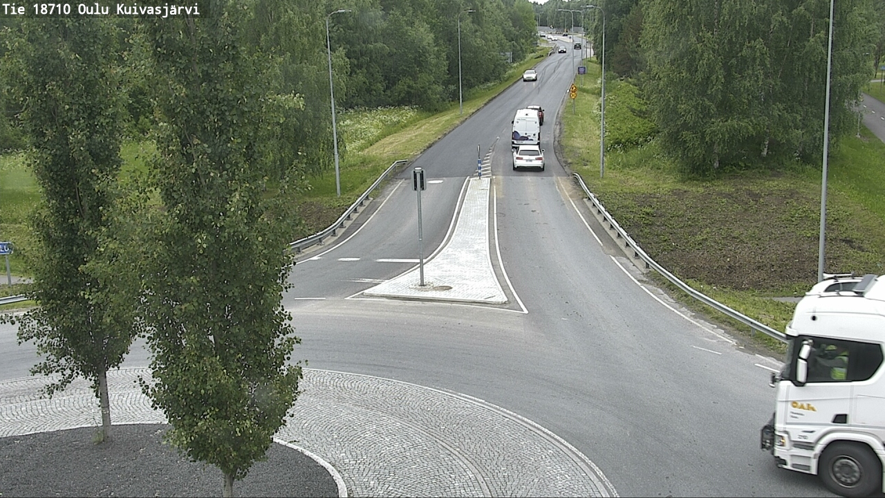 Weather Camera Image väg 18710 Oulu Kuivasjärvi, Oulu, Pohjois-Pohjanmaa