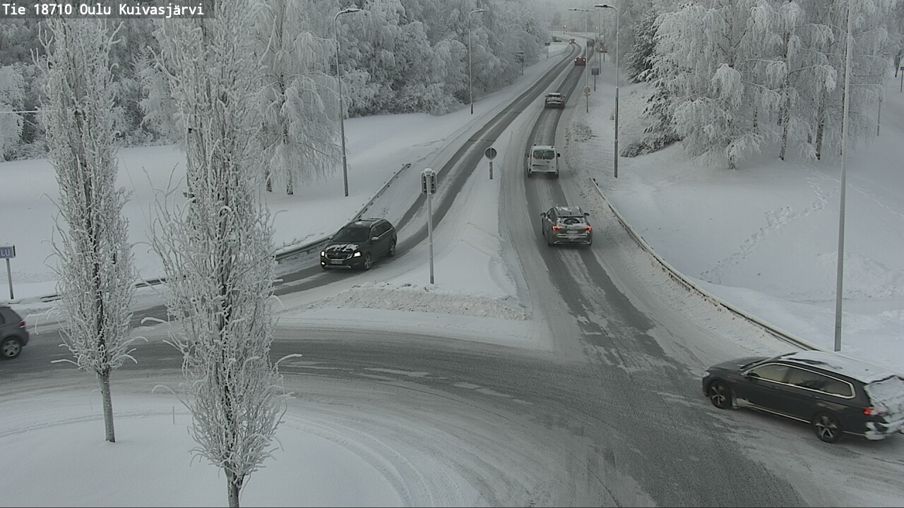 Weather Camera Image road 18710 Oulu Kuivasjärvi, Oulu, Pohjois-Pohjanmaa