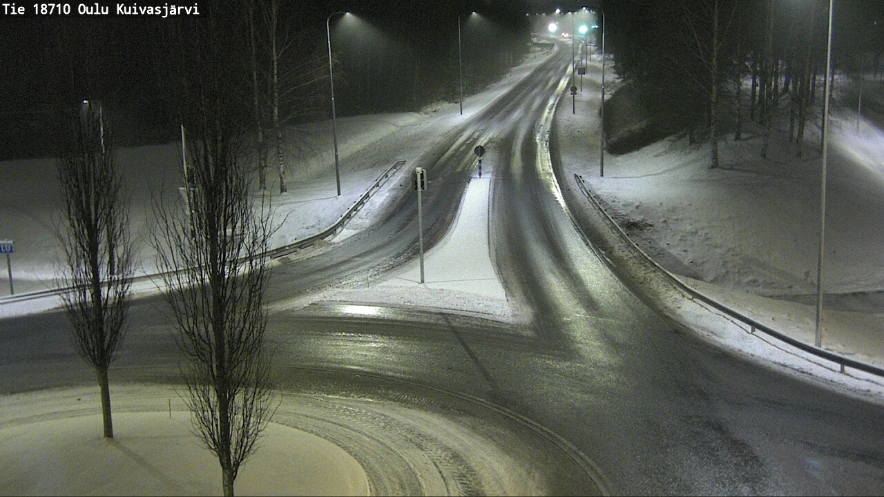 Weather Camera Image road 18710 Oulu Kuivasjärvi, Oulu, Pohjois-Pohjanmaa