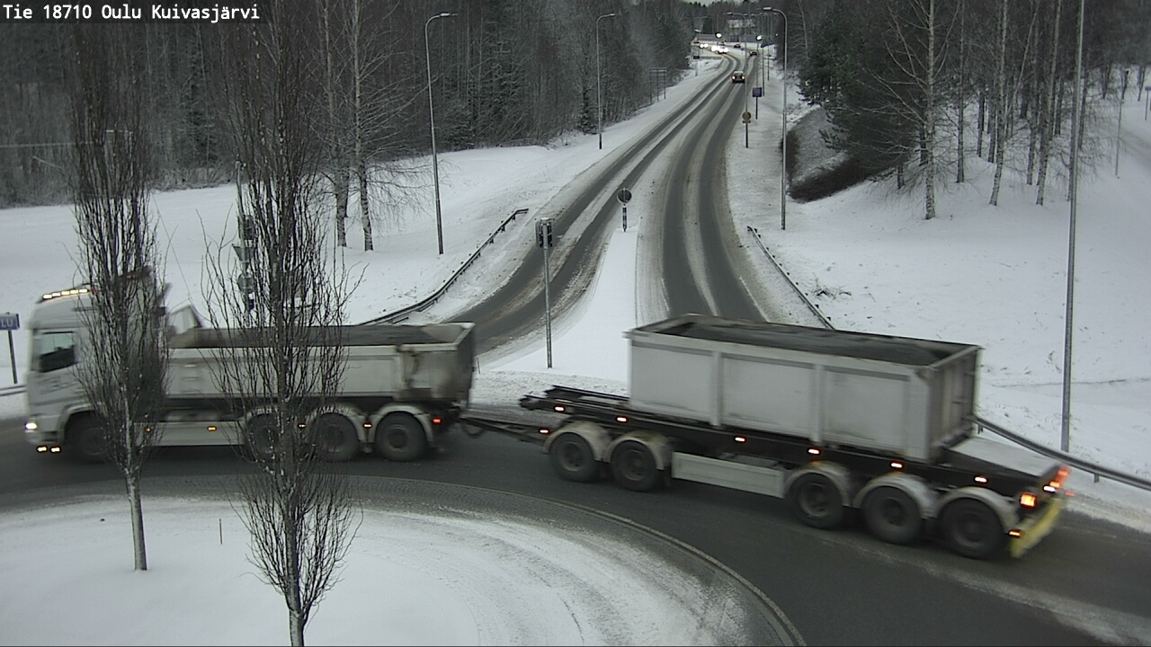 Weather Camera Image road 18710 Oulu Kuivasjärvi, Oulu, Pohjois-Pohjanmaa
