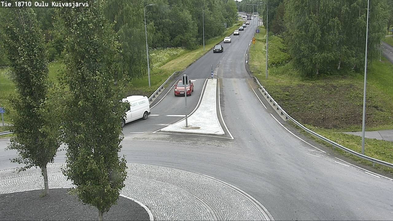 Weather Camera Image väg 18710 Oulu Kuivasjärvi, Oulu, Pohjois-Pohjanmaa