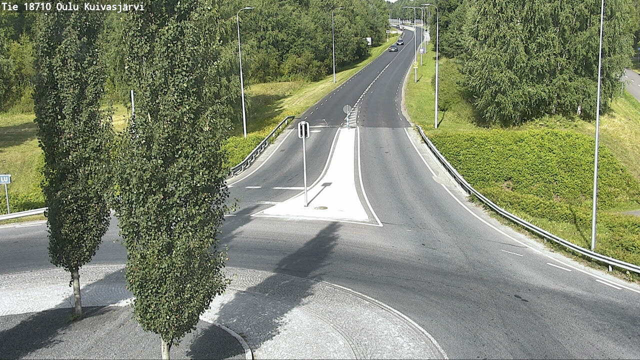 Weather Camera Image väg 18710 Oulu Kuivasjärvi, Oulu, Pohjois-Pohjanmaa