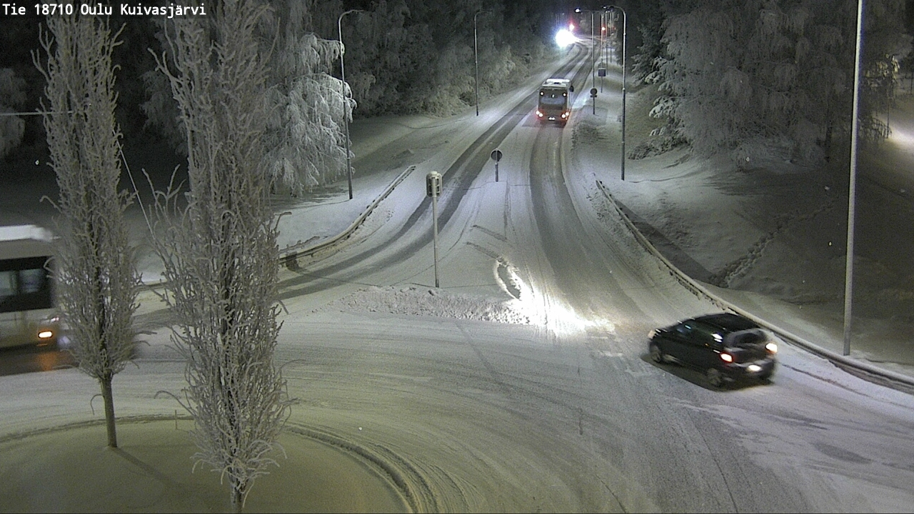 Weather Camera Image road 18710 Oulu Kuivasjärvi, Oulu, Pohjois-Pohjanmaa