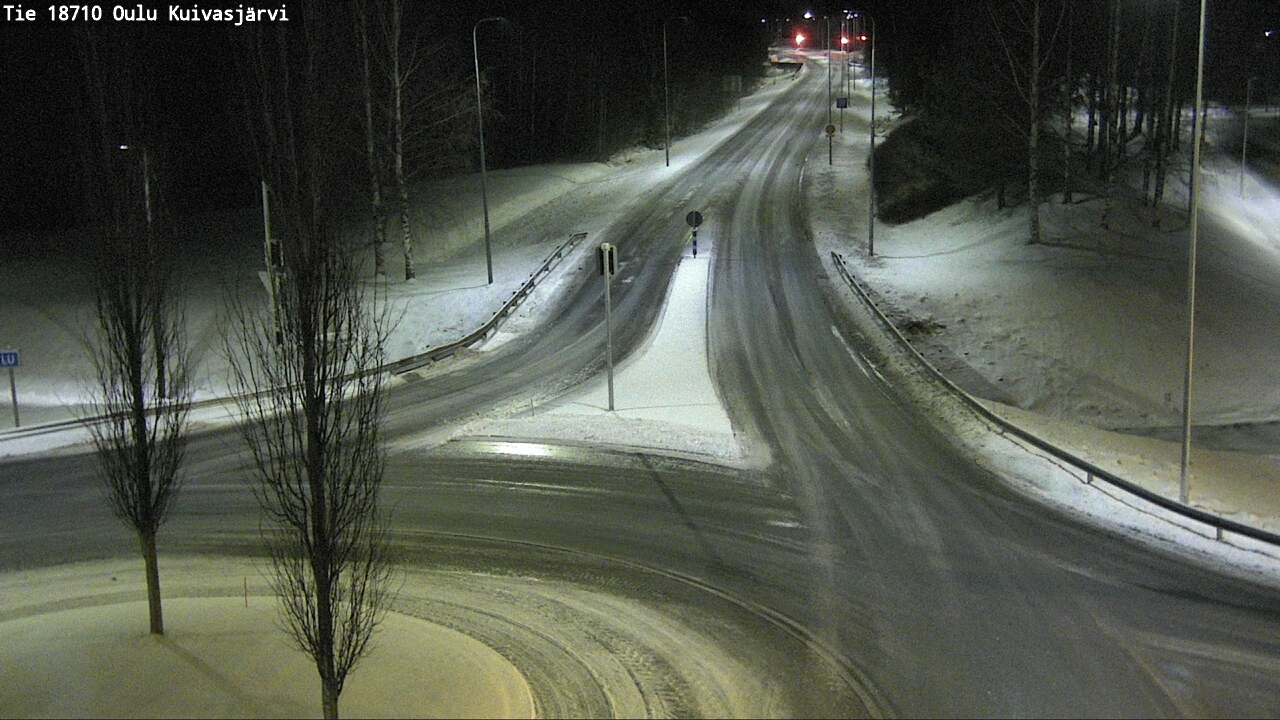 Weather Camera Image road 18710 Oulu Kuivasjärvi, Oulu, Pohjois-Pohjanmaa