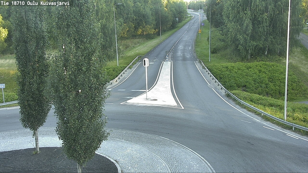 Weather Camera Image väg 18710 Oulu Kuivasjärvi, Oulu, Pohjois-Pohjanmaa