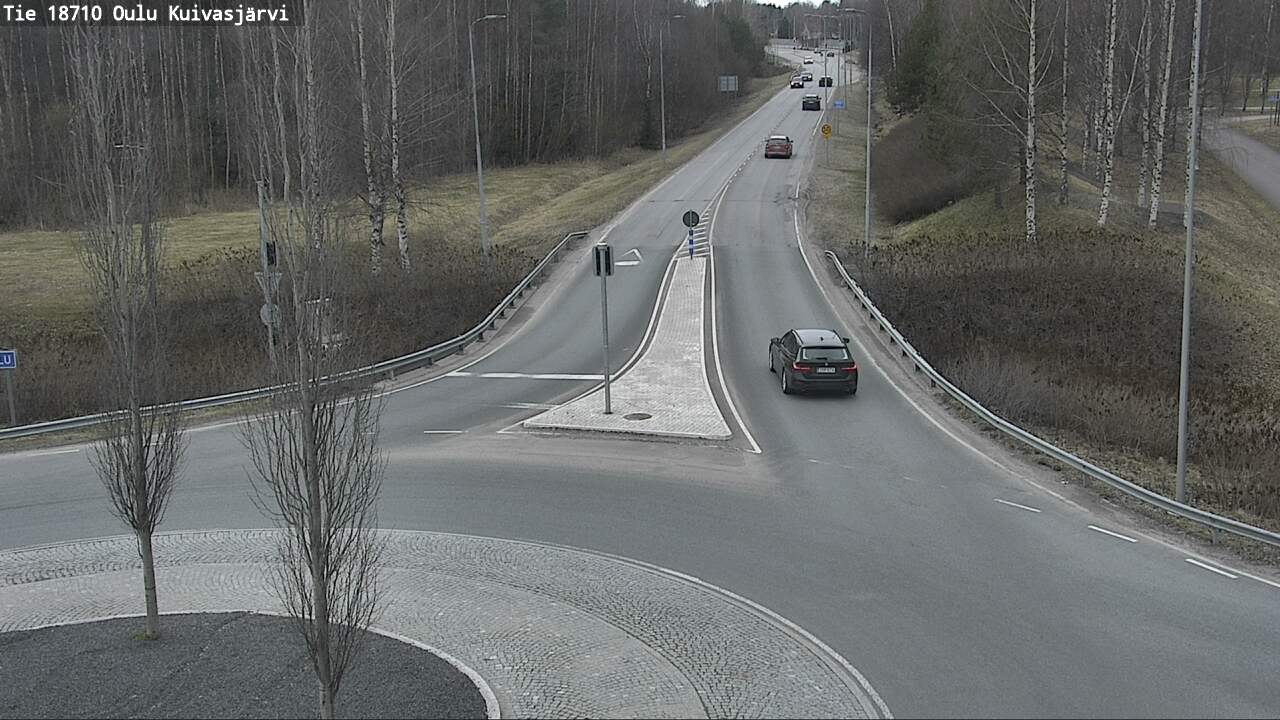 Weather Camera Image road 18710 Oulu Kuivasjärvi, Oulu, Pohjois-Pohjanmaa