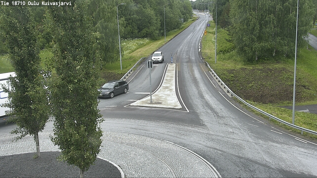 Weather Camera Image väg 18710 Oulu Kuivasjärvi, Oulu, Pohjois-Pohjanmaa