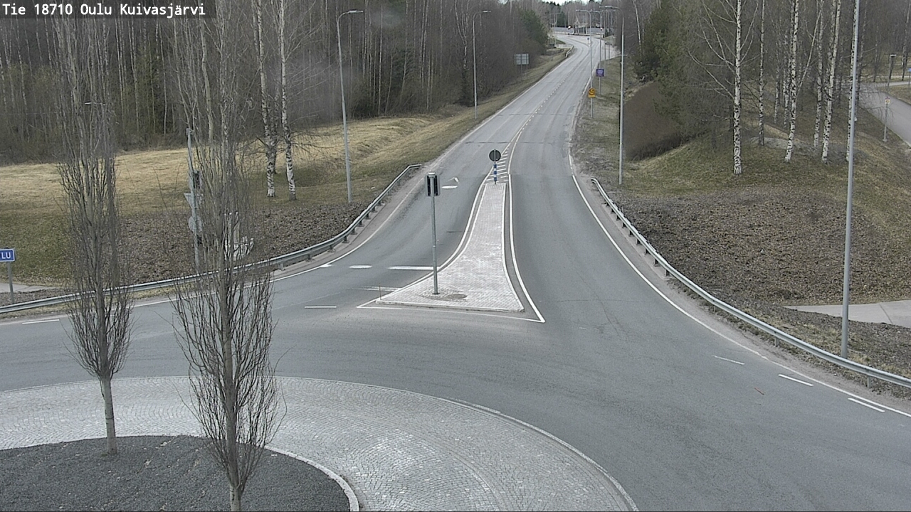 Weather Camera Image road 18710 Oulu Kuivasjärvi, Oulu, Pohjois-Pohjanmaa