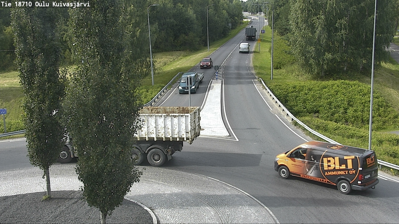 Weather Camera Image road 18710 Oulu Kuivasjärvi, Oulu, Pohjois-Pohjanmaa