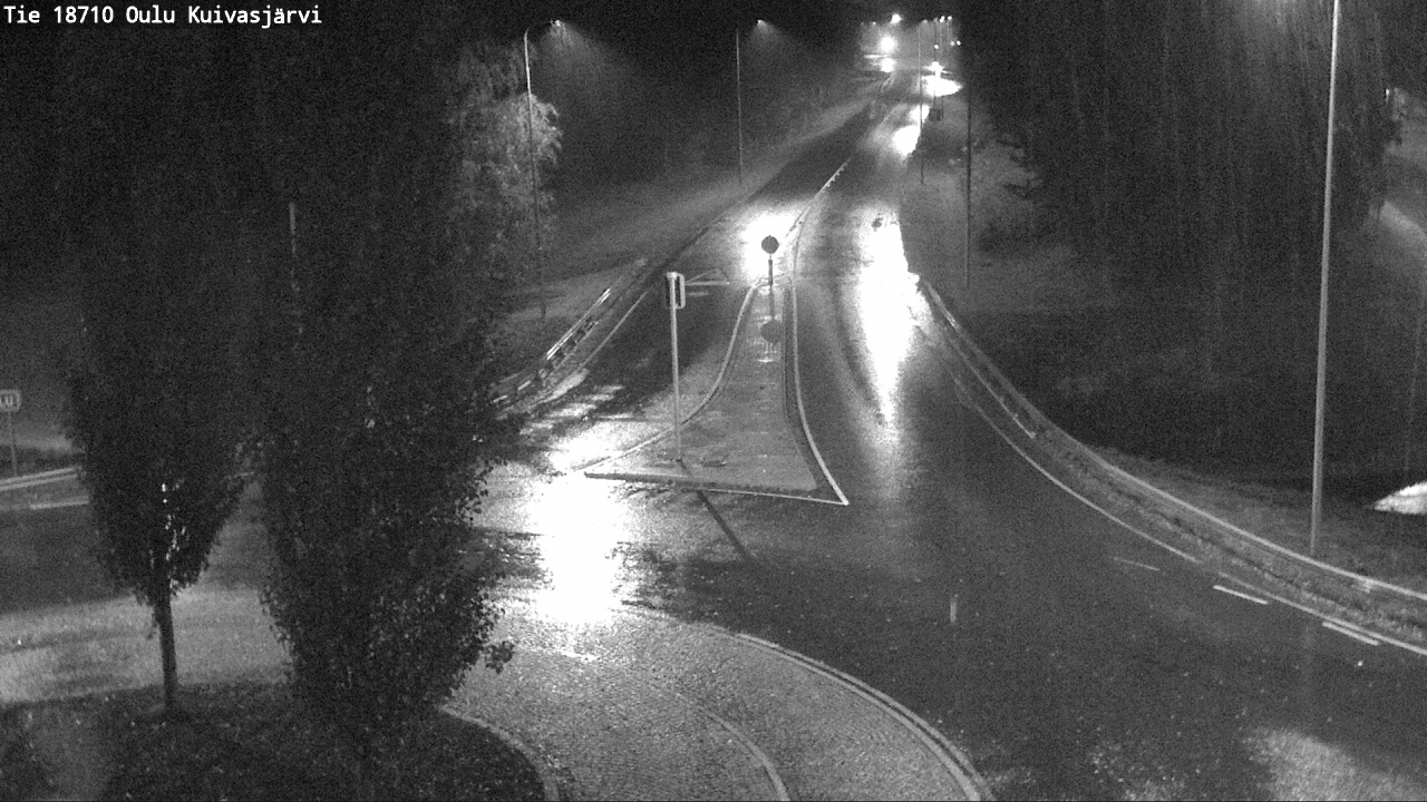 Weather Camera Image väg 18710 Oulu Kuivasjärvi, Oulu, Pohjois-Pohjanmaa