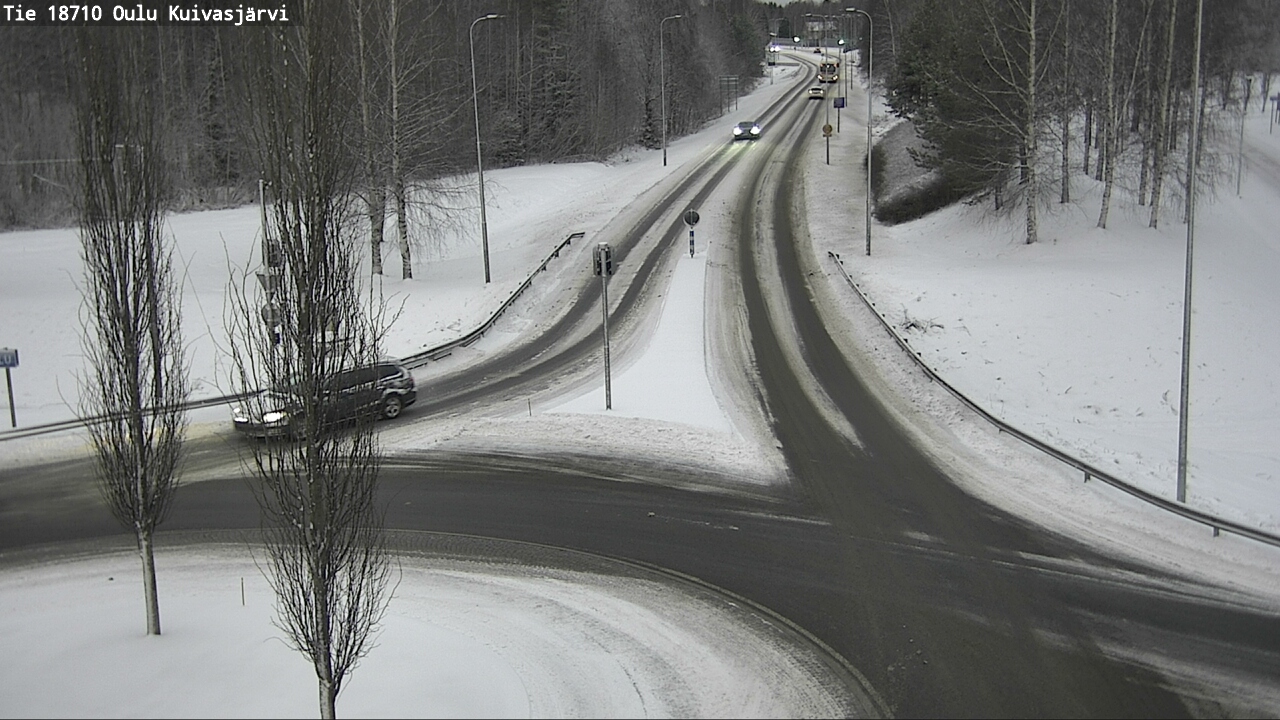 Weather Camera Image road 18710 Oulu Kuivasjärvi, Oulu, Pohjois-Pohjanmaa
