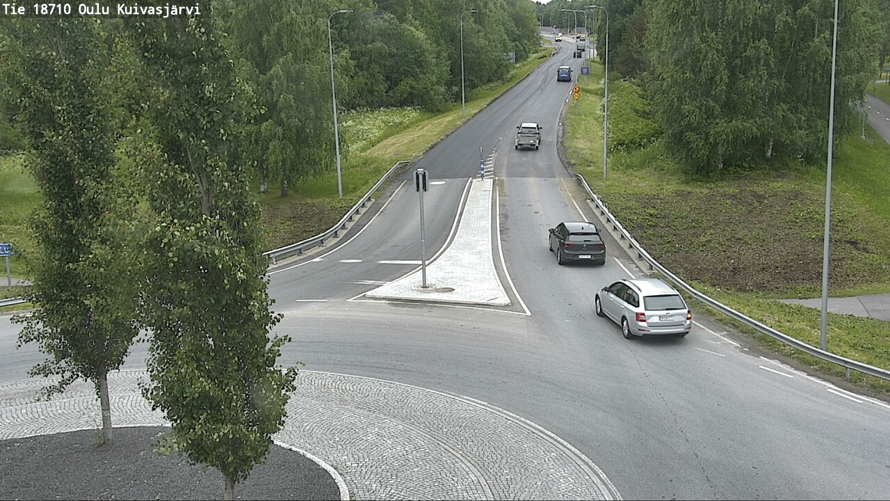 Weather Camera Image väg 18710 Oulu Kuivasjärvi, Oulu, Pohjois-Pohjanmaa