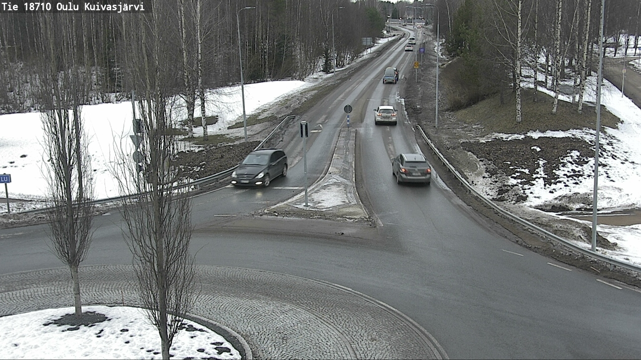 Weather Camera Image road 18710 Oulu Kuivasjärvi, Oulu, Pohjois-Pohjanmaa