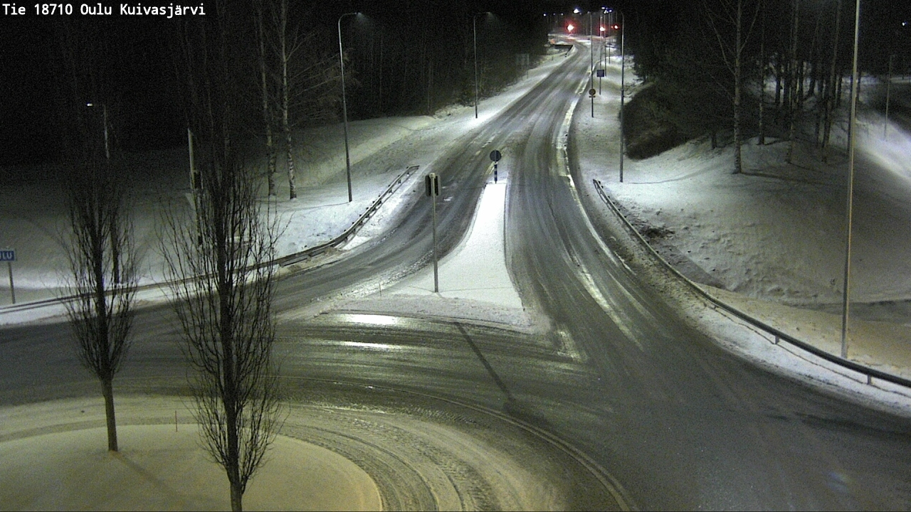 Weather Camera Image road 18710 Oulu Kuivasjärvi, Oulu, Pohjois-Pohjanmaa