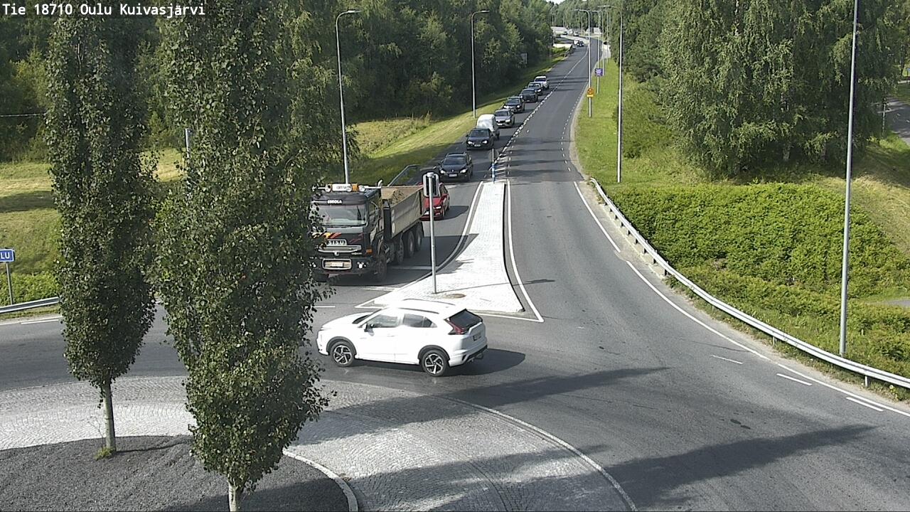 Weather Camera Image road 18710 Oulu Kuivasjärvi, Oulu, Pohjois-Pohjanmaa