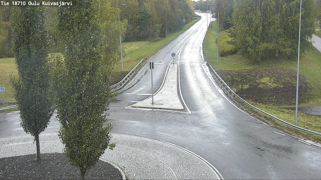 Weather Camera Image väg 18710 Oulu Kuivasjärvi, Oulu, Pohjois-Pohjanmaa