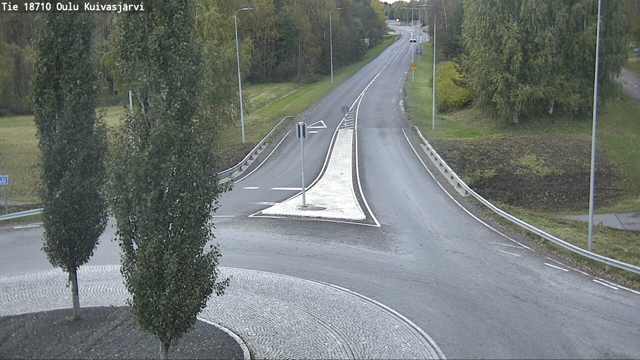 Weather Camera Image väg 18710 Oulu Kuivasjärvi, Oulu, Pohjois-Pohjanmaa