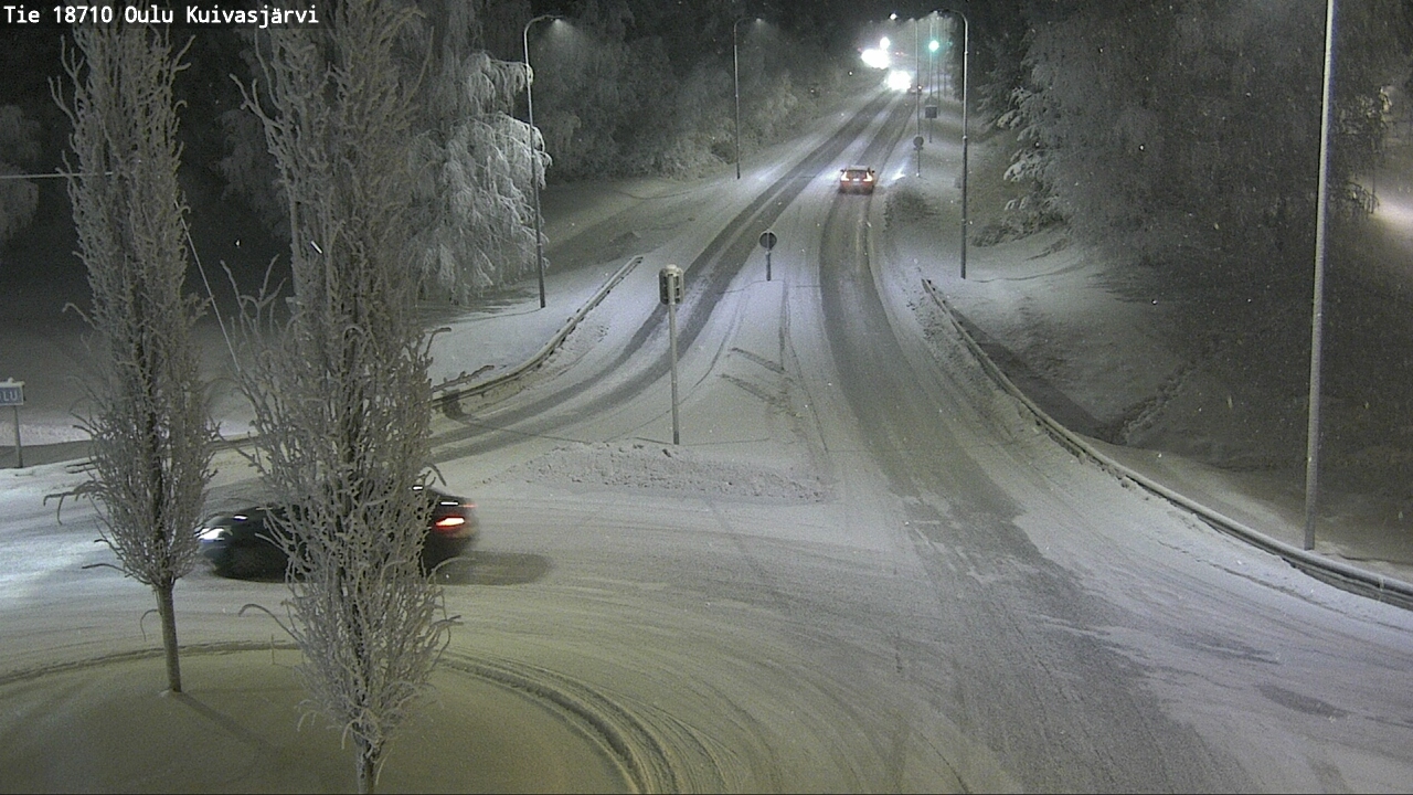 Weather Camera Image road 18710 Oulu Kuivasjärvi, Oulu, Pohjois-Pohjanmaa