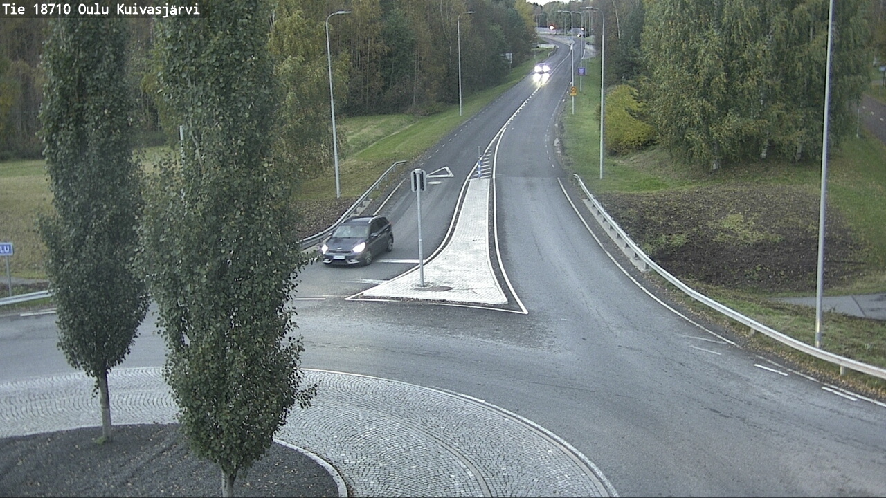 Weather Camera Image väg 18710 Oulu Kuivasjärvi, Oulu, Pohjois-Pohjanmaa