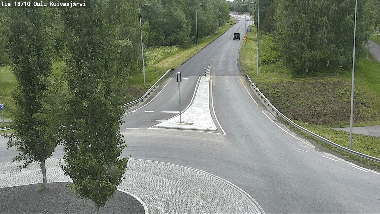 Weather Camera Image väg 18710 Oulu Kuivasjärvi, Oulu, Pohjois-Pohjanmaa