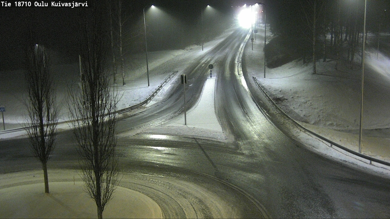 Weather Camera Image road 18710 Oulu Kuivasjärvi, Oulu, Pohjois-Pohjanmaa