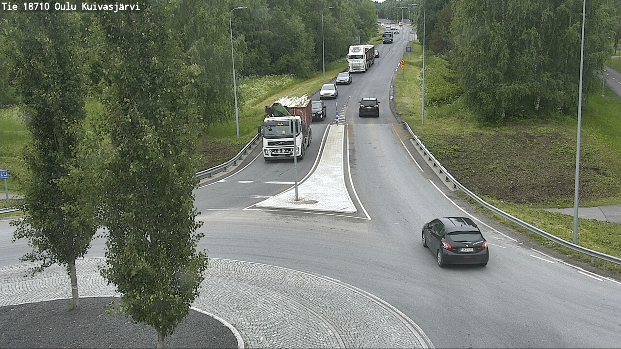 Weather Camera Image väg 18710 Oulu Kuivasjärvi, Oulu, Pohjois-Pohjanmaa