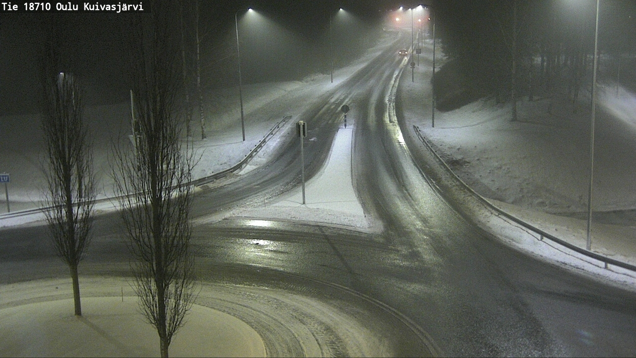 Weather Camera Image road 18710 Oulu Kuivasjärvi, Oulu, Pohjois-Pohjanmaa