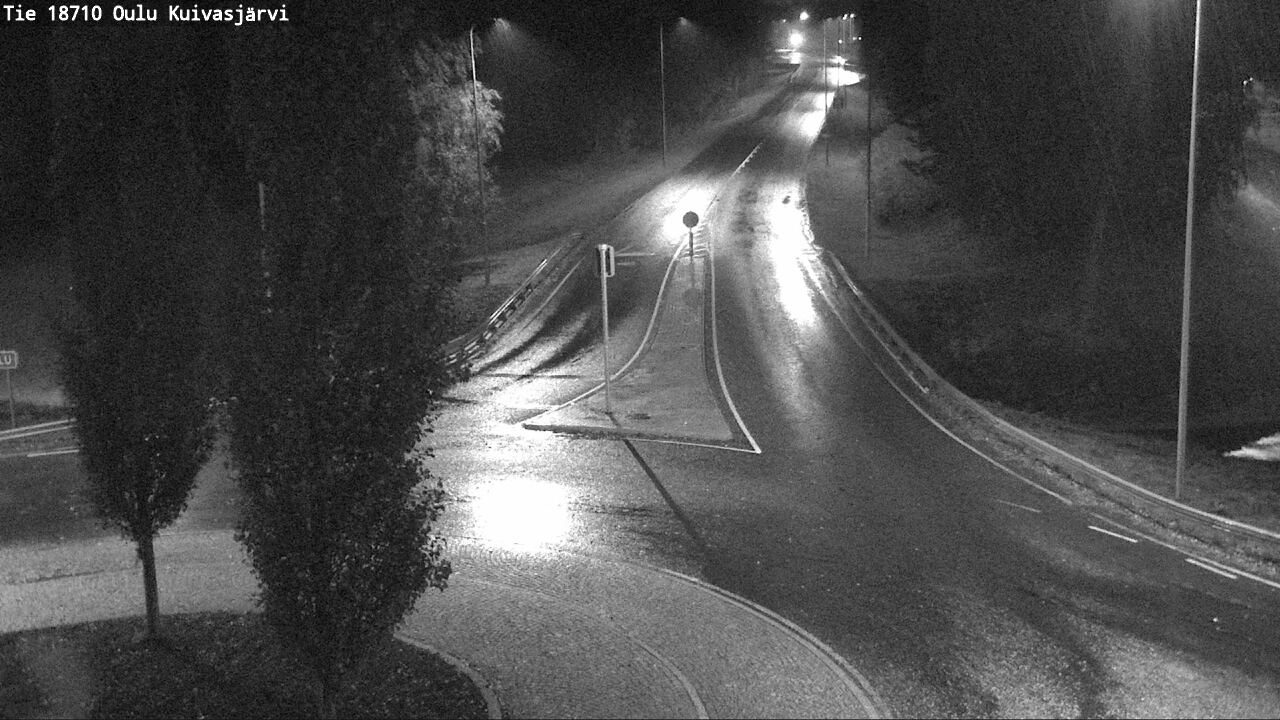 Weather Camera Image väg 18710 Oulu Kuivasjärvi, Oulu, Pohjois-Pohjanmaa