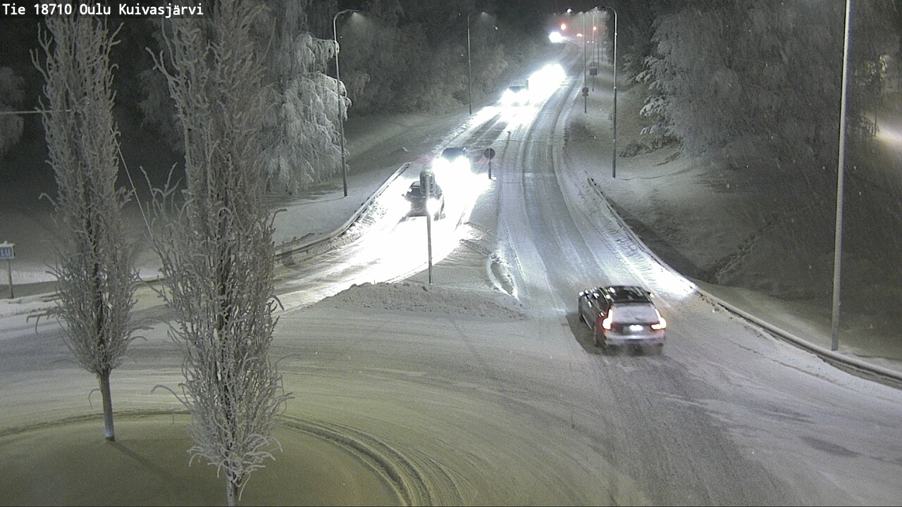 Weather Camera Image road 18710 Oulu Kuivasjärvi, Oulu, Pohjois-Pohjanmaa