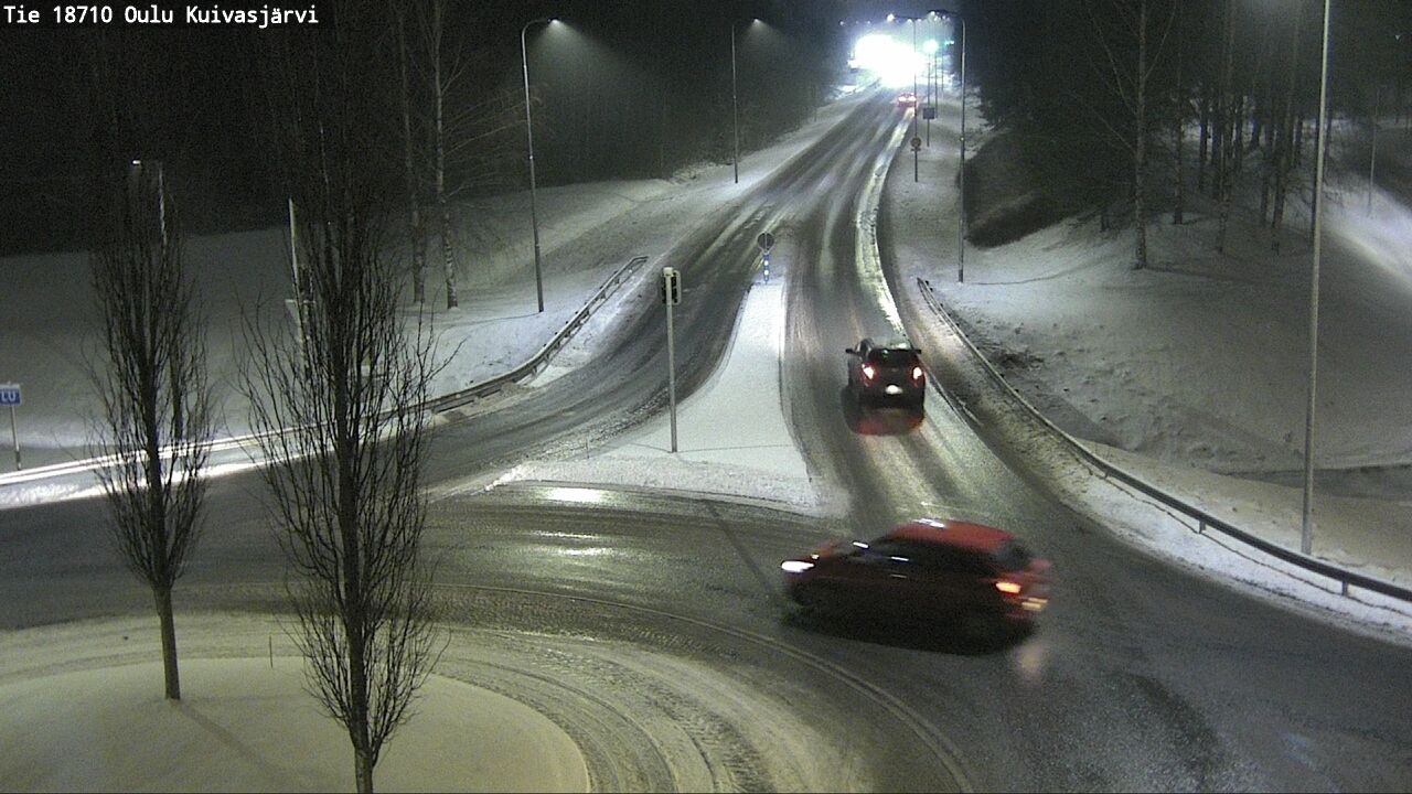 Weather Camera Image road 18710 Oulu Kuivasjärvi, Oulu, Pohjois-Pohjanmaa