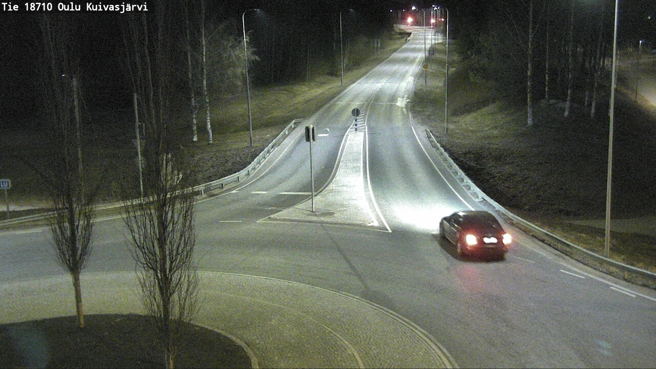Weather Camera Image väg 18710 Oulu Kuivasjärvi, Oulu, Pohjois-Pohjanmaa