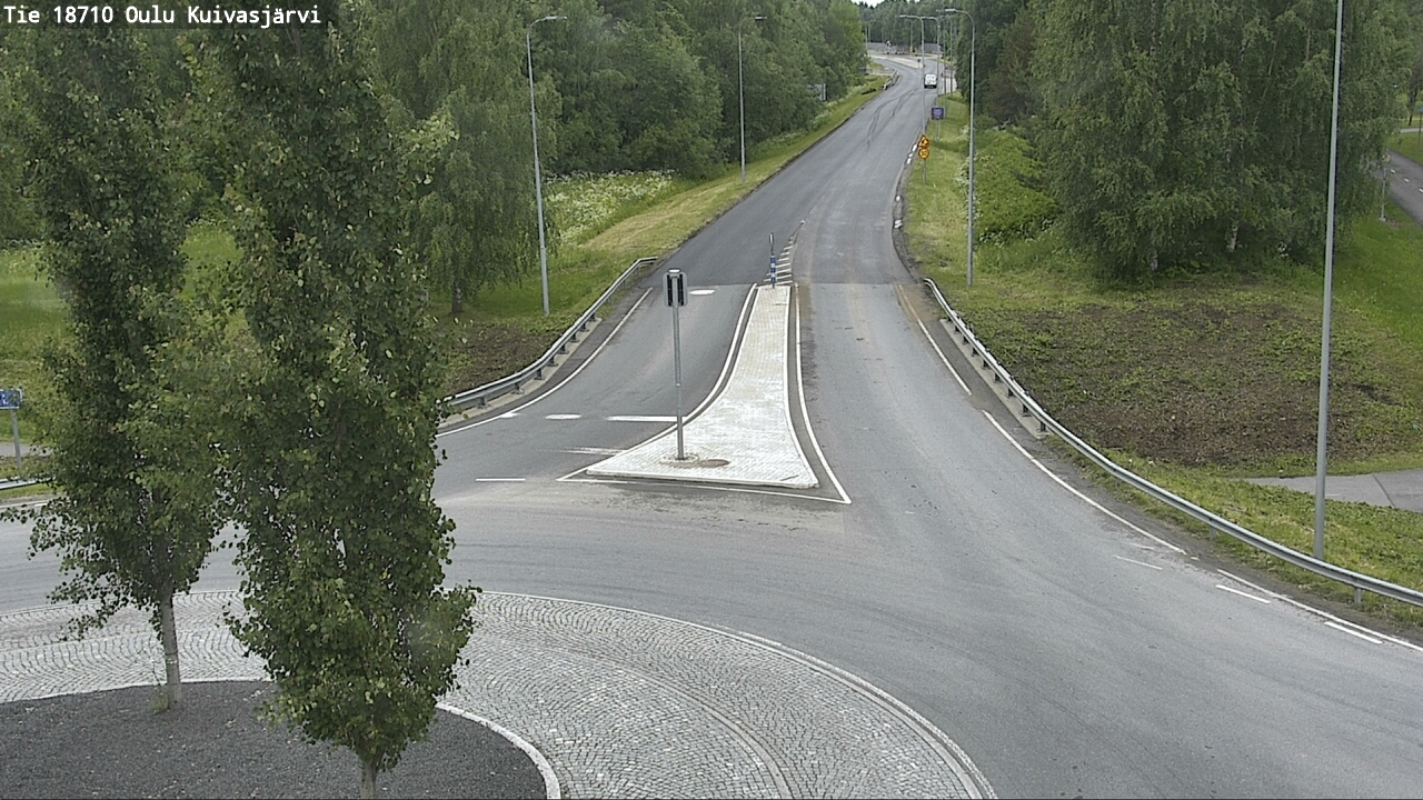 Weather Camera Image väg 18710 Oulu Kuivasjärvi, Oulu, Pohjois-Pohjanmaa