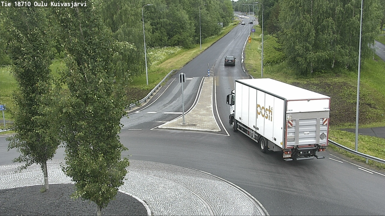 Weather Camera Image väg 18710 Oulu Kuivasjärvi, Oulu, Pohjois-Pohjanmaa