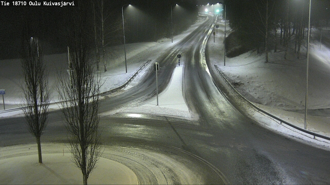 Weather Camera Image road 18710 Oulu Kuivasjärvi, Oulu, Pohjois-Pohjanmaa