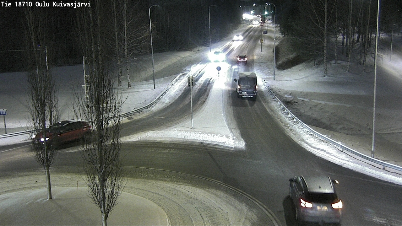 Weather Camera Image road 18710 Oulu Kuivasjärvi, Oulu, Pohjois-Pohjanmaa