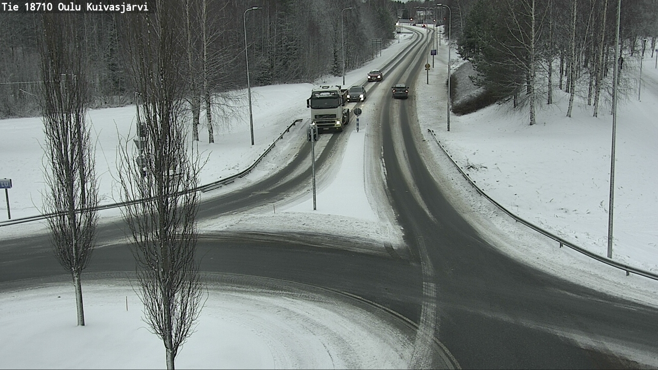 Weather Camera Image road 18710 Oulu Kuivasjärvi, Oulu, Pohjois-Pohjanmaa