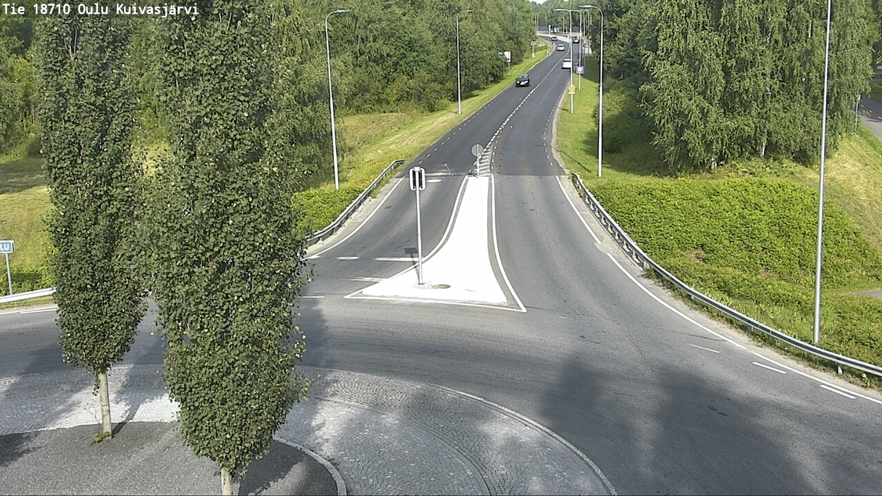 Weather Camera Image väg 18710 Oulu Kuivasjärvi, Oulu, Pohjois-Pohjanmaa