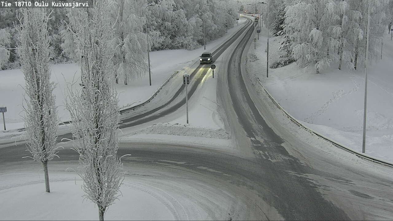 Weather Camera Image road 18710 Oulu Kuivasjärvi, Oulu, Pohjois-Pohjanmaa
