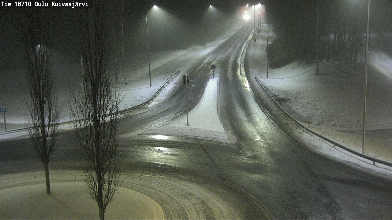 Weather Camera Image road 18710 Oulu Kuivasjärvi, Oulu, Pohjois-Pohjanmaa